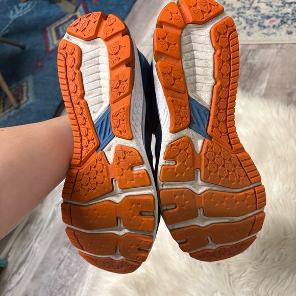 ASICS GT-1000 10 (2E WIDE blue and orange sneakers 10 w - Picture 7 of 8